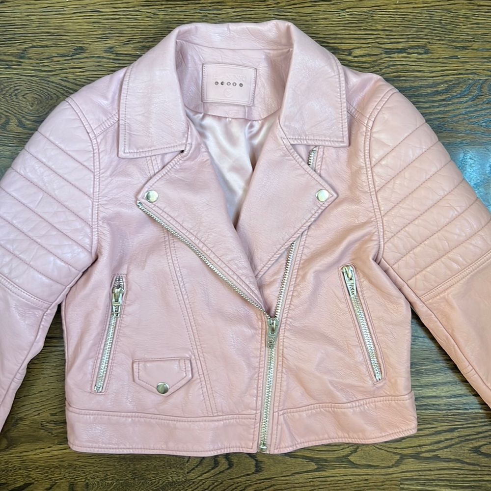 Blank NYC Cropped Leather Jacket Size Small NWT.